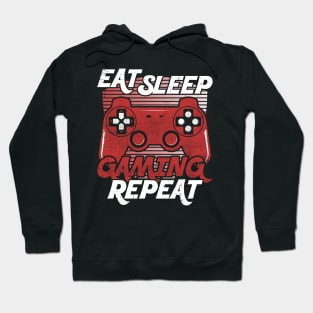 Eat Sleep Gaming Repeat Vintage Hoodie